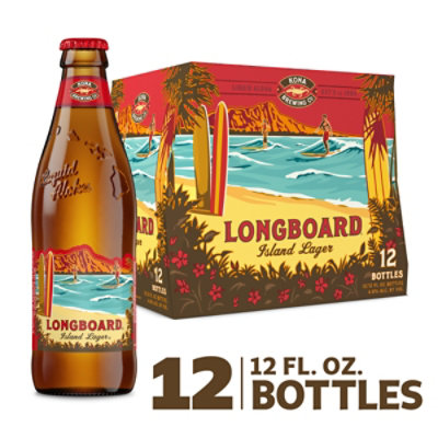 Kona Longboard Island Lager Beer Bottles - 12-12 Fl. Oz. - Image 1