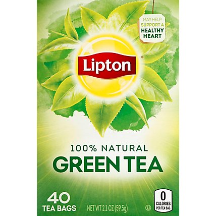 Lipton Green Tea Pure Bags - 40 Count - Image 1