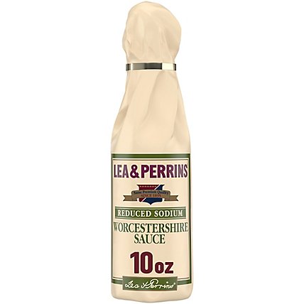 Lea & Perrins Reduced Sodium Worcestershire Sauce Bottle - 10 Fl. Oz. - Image 1