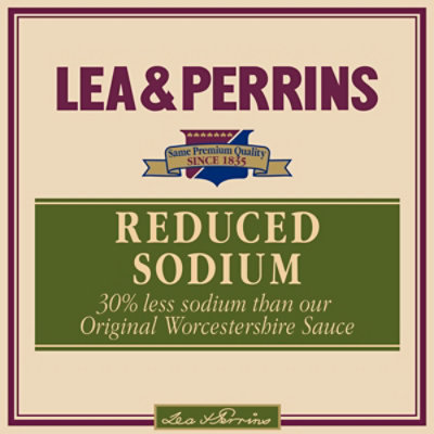 Lea & Perrins Reduced Sodium Worcestershire Sauce Bottle - 10 Fl. Oz. - Image 7