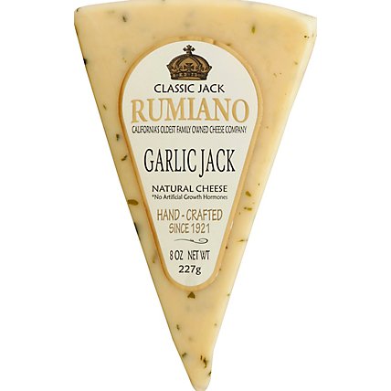 Rumiano Classic Jacks Cheese Garlic Jack Wedge - 8 Oz - Image 2