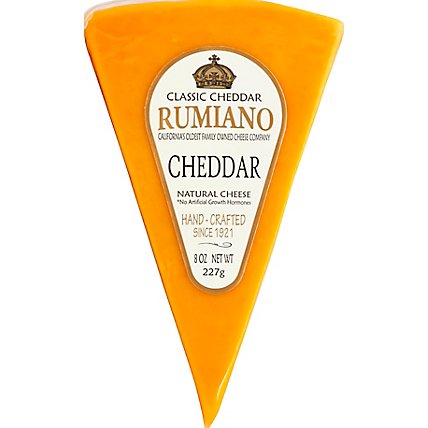 Rumiano Classic Jacks Cheese Cheddar Wedge - 8 Oz - Image 2