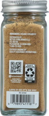 O Organics Coriander Ground - 1.6 Oz - Image 4