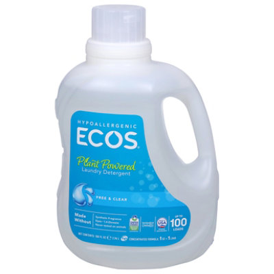 ECOS Laundry Detergent Liquid With Built In Fabric Softener 2X Free & Clear Jug - 100 Fl. Oz. - Image 3