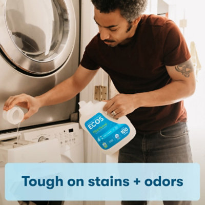 ECOS Laundry Detergent Liquid With Built In Fabric Softener 2X Free & Clear Jug - 100 Fl. Oz. - Image 6