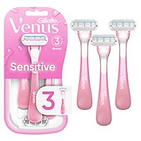 Gillette Venus Sensitive Womens Disposable Razor - 3 Count - Image 2