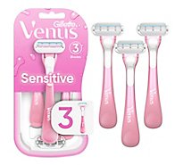 Gillette Venus Sensitive Womens Disposable Razor - 3 Count