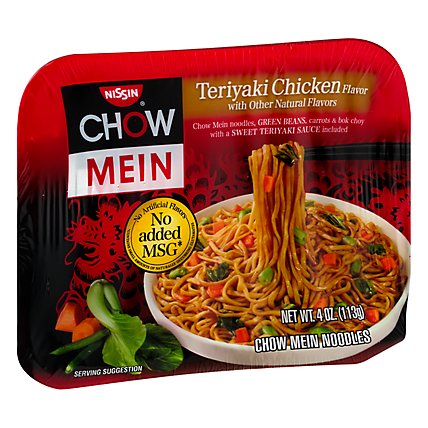 Nissin Chow Mein Noodle Premium Teriyaki Chicken Flavor - 4 Oz - Image 2