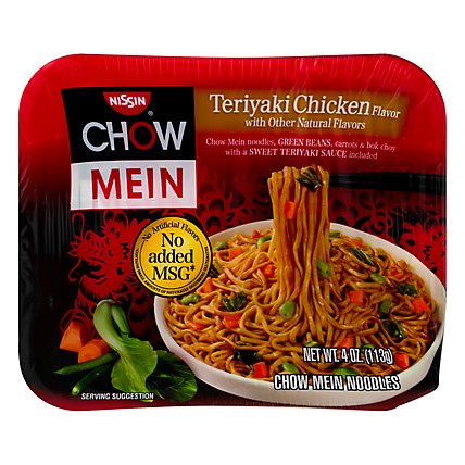 Nissin Chow Mein Noodle Premium Teriyaki Chicken Flavor - 4 Oz - Image 1