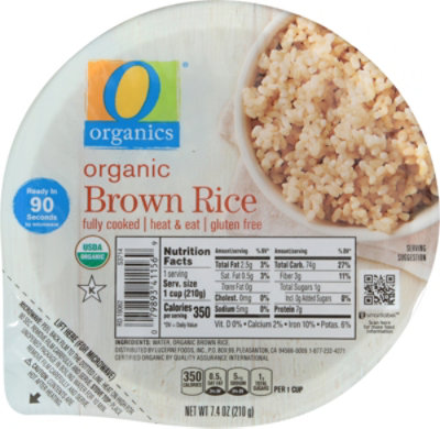 O Organics Organic Rice Brown Cup - 7.4 Oz - Image 2