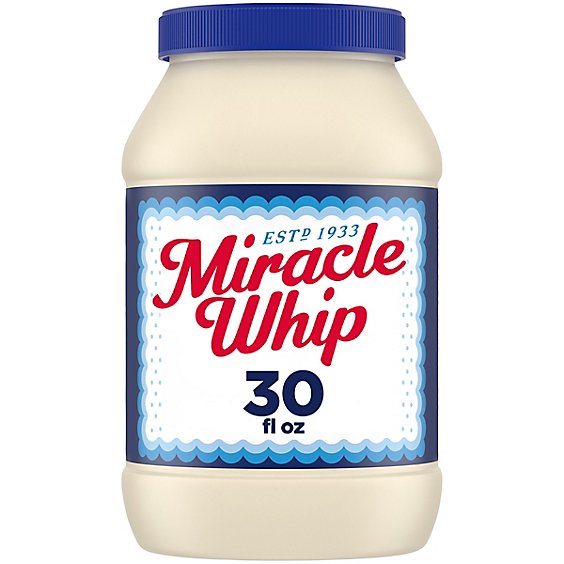 Miracle Whip Mayo Like Dressing for a Keto and Low Carb Lifestyle Jar - 30 Fl. Oz.