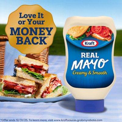 Kraft Real Mayo Creamy & Smooth Mayonnaise Bottle - 22 Fl. Oz. - Image 6