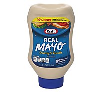 Kraft Real Mayo Creamy & Smooth Mayonnaise Bottle - 22 Fl. Oz.