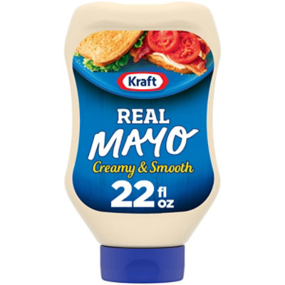 Kraft Real Mayo Creamy & Smooth Mayonnaise Bottle - 22 Fl. Oz. - Image 1