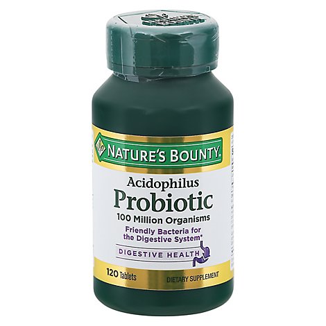 Natures Bounty Acidophilus Probiotic Tablets - 100 Count