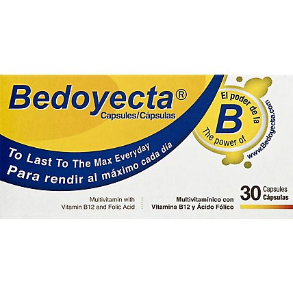 Bedoyecta Capsules Multivitamin In A Box - 30 Count - Image 2