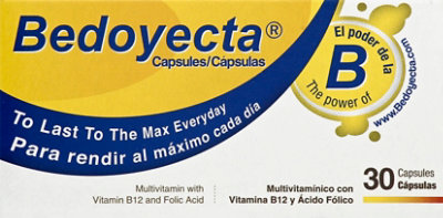 Bedoyecta Capsules Multivitamin In A Box - 30 Count - Image 2