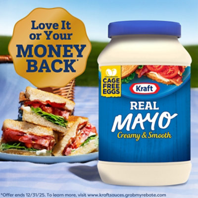 Kraft Real Mayo Creamy & Smooth Mayonnaise - 30 Fl. Oz. - Image 5