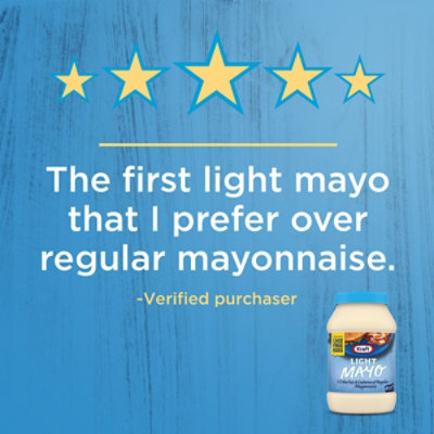 Kraft Light Mayo with 1/2 the Fat & Calories of Regular Mayonnaise Jar - 30 Fl. Oz. - Image 3