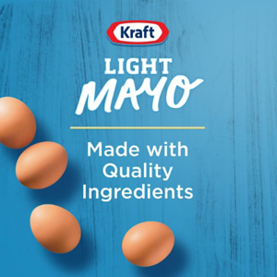 Kraft Light Mayo with 1/2 the Fat & Calories of Regular Mayonnaise Jar - 30 Fl. Oz. - Image 8