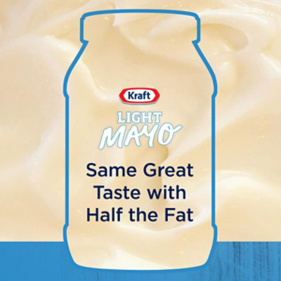 Kraft Light Mayo with 1/2 the Fat & Calories of Regular Mayonnaise Jar - 30 Fl. Oz. - Image 4