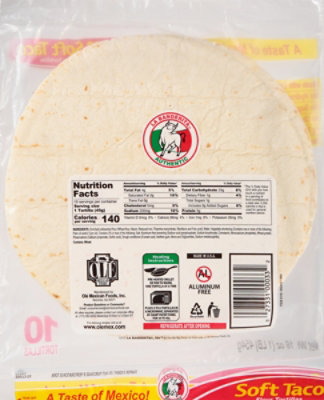 La Banderita Tortillas Flour Large Soft Taco Bag 10 Count - 16 Oz - Image 6