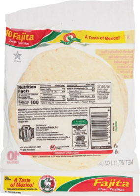 La Banderita Tortillas Flour Fajitas Bag 10 Count - 11.2 Oz - Image 6