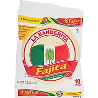 La Banderita Tortillas Flour Fajitas Bag 10 Count - 11.2 Oz - Image 2