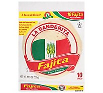 La Banderita Tortillas Flour Fajitas Bag 10 Count - 11.2 Oz
