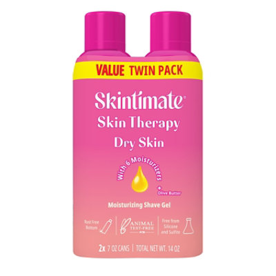 Skintimate Skin Therapy Dry Skin Moisturizing Womens Shave Gel - 2-7 Oz - Image 1