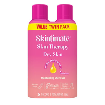 Skintimate Skin Therapy Dry Skin Moisturizing Womens Shave Gel - 2-7 Oz