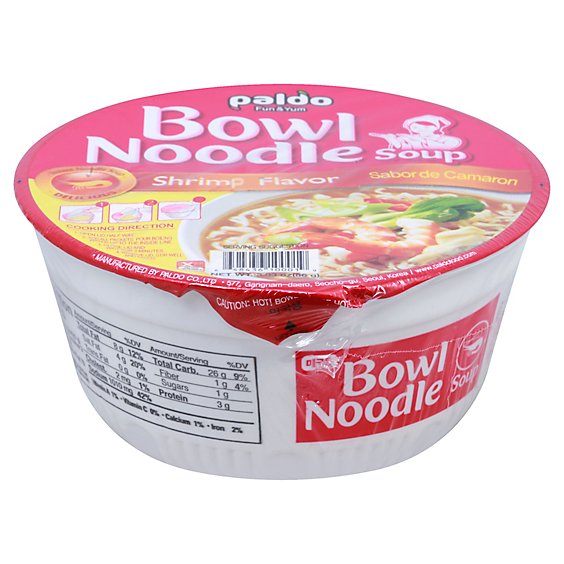Paldo Instant Noodle Bowl Shrimp - 3.03 Oz