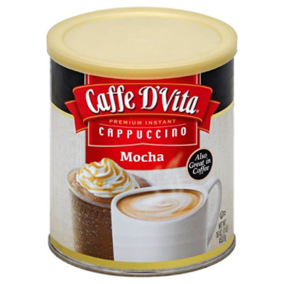 Caffe DVita Cappuccino Premium Instant Mocha - 16 Oz - Image 1