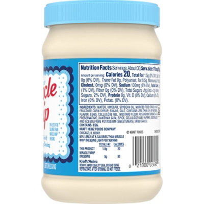 Miracle Whip Light Mayo Like Dressing Jar - 15 Fl. Oz. - Image 9