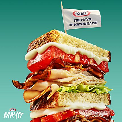 Kraft Mayo with Olive Oil Reduced Fat Mayonnaise Bottle - 12 Fl. Oz. - Image 2