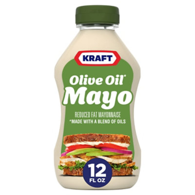 Kraft Mayo with Olive Oil Reduced Fat Mayonnaise Bottle - 12 Fl. Oz. - Image 2