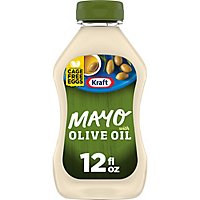 Kraft Mayo with Olive Oil Reduced Fat Mayonnaise Bottle - 12 Fl. Oz. - Image 1
