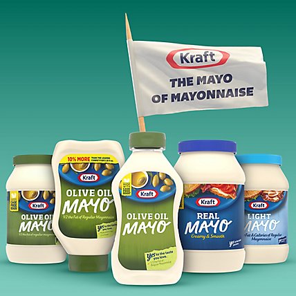 Kraft Mayo with Olive Oil Reduced Fat Mayonnaise Bottle - 12 Fl. Oz. - Image 5