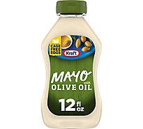 Kraft Mayo with Olive Oil Reduced Fat Mayonnaise Bottle - 12 Fl. Oz.