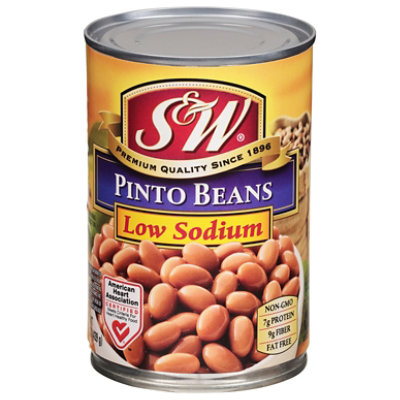 S&W Beans Pinto Low Sodium - 15.5 Oz - Image 3