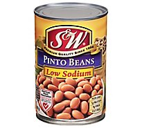 S&W Beans Pinto Low Sodium - 15.5 Oz