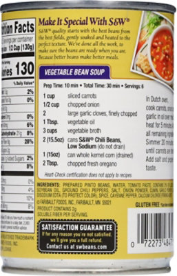 S&W Beans Chili 50% Less Sodium - 15.5 Oz - Image 6