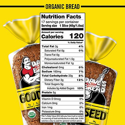 Daves Killer Bread Good Seed Whole Grain Organic Bread - 27 Oz - Image 4