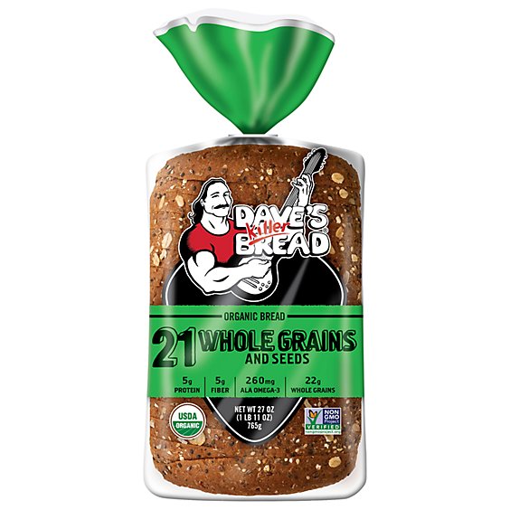 Daves Killer Bread 21 Whole Grains and Seeds Whole Grain Organic Bread - 27 Oz