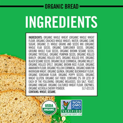 Daves Killer Bread 21 Whole Grains and Seeds Whole Grain Organic Bread - 27 Oz - Image 6