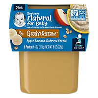 Gerber 2nd Foods Apple Banana with Oatmeal Baby Foods Tub Multipack - 2-4 Oz - Image 1