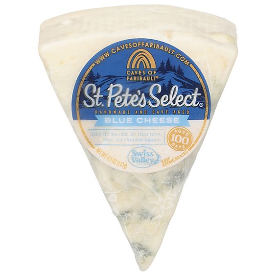 Caves of Faribault St. Petes Cheese Blue Wedge - 4.5 Oz