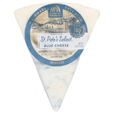 Caves of Faribault St. Petes Cheese Blue Wedge - 4.5 Oz