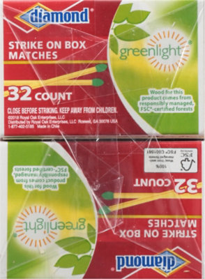 Diamond Matches Strike On Box - 10-32 Count - Image 4