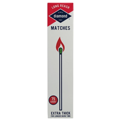 Diamond Greenlight Matches Long Reach Extra Thick - 75 Count - Image 3